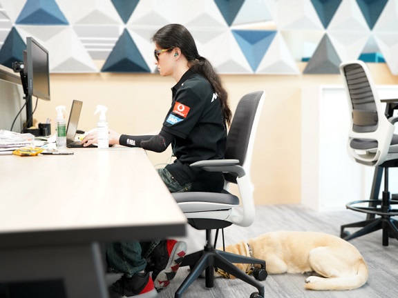 While Curtis is taking on new challenges at Link, Pepper is also busy adapting to the new surroundings. Both are doing great work thanks to a diverse and inclusive workplace.