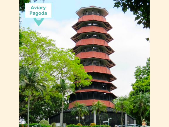 The Aviary Pagoda in Yuen Long Park 