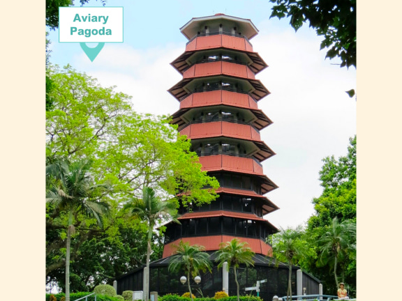 The Aviary Pagoda in Yuen Long Park 