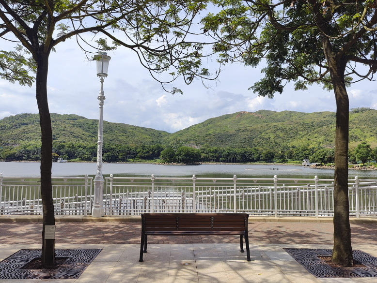At our final destination - Inspiration Lake, you can park your bike and enjoy a more private space with your company.