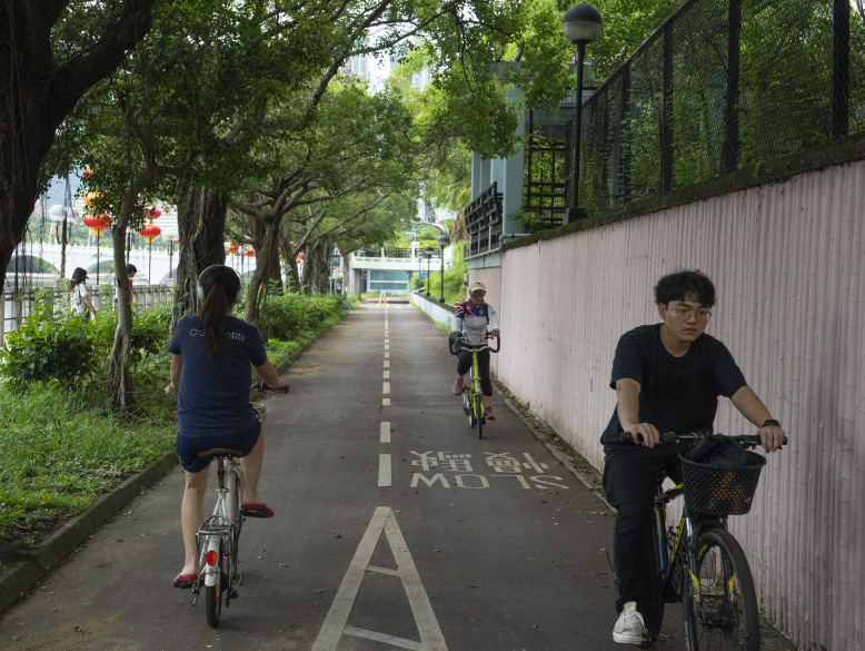 No matter where you start your ride, Shing Mun River will always bring a sense of calmness to the air.