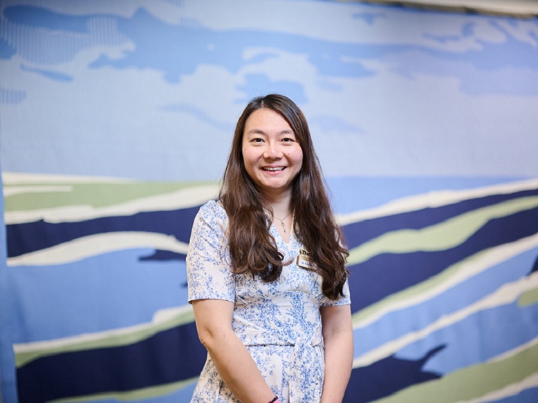 Dr Eve Chan hopes the sustainable fabric wall will spark public interest in “sustainable fashion”.