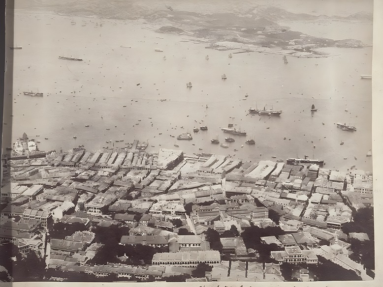 The Waterfront before reclamation in Central and Western District, Hong Kong