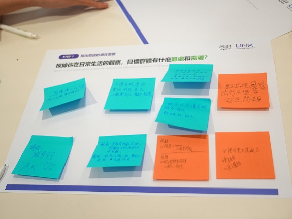 During the workshop, students identify the everyday challenges and needs faced by the elderly.