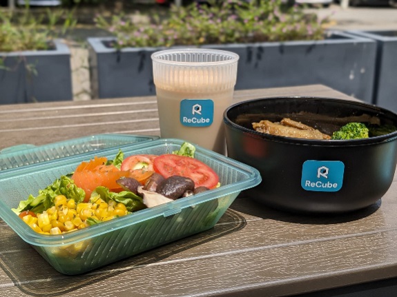ReCube提供的重用餐具美觀又實用。
