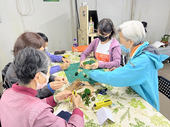 The designers working together to design beautiful gardens.