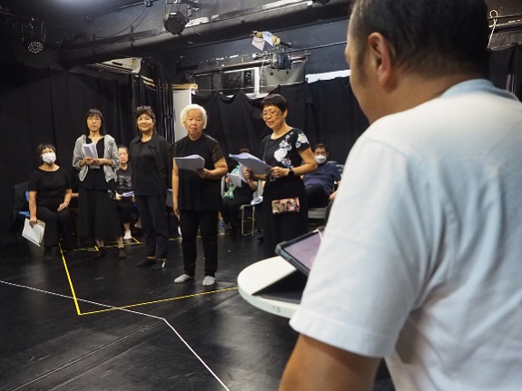 Desmond is a demanding director and spends considerable time teaching the golden ager actors how to deliver their lines.