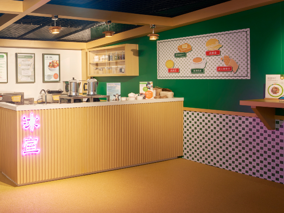 “绿续冰室”展示引入可持续发展元素的餐饮模式，供餐饮业界参考。