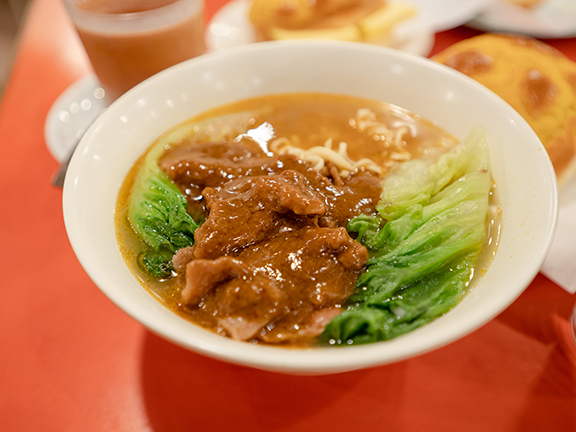 Hong Kong-style satay beef noodles.