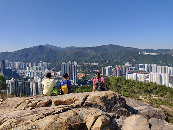 Gorgeous panoramic view from Tai Wai to Sha Tin and beyond.