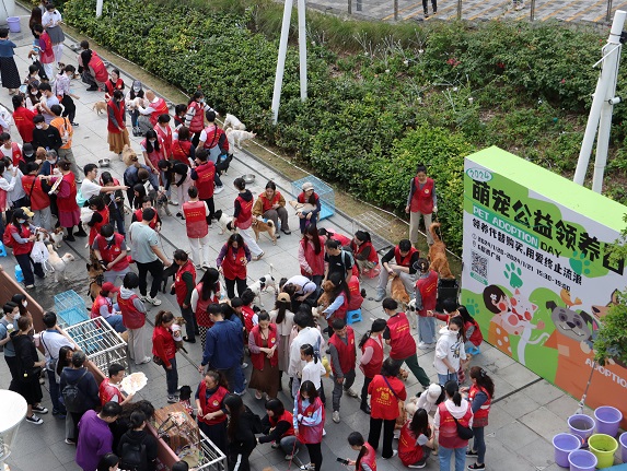 Link CentralWalk’s spacious west plaza served as the outdoor venue for the event, enabling people to comfortably interact with adoptable puppies and kittens.