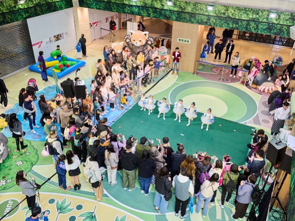Adorable young ballet dancers showcase their graceful moves.