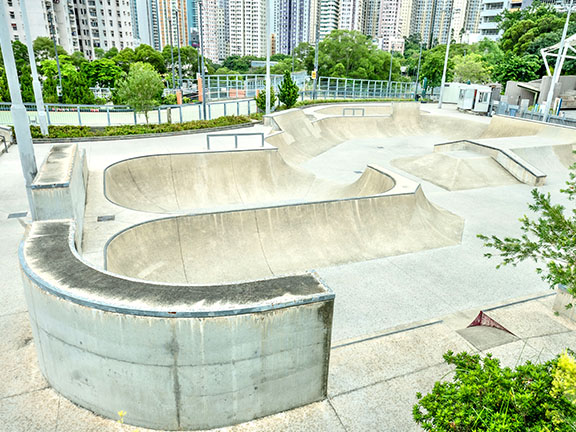 蒲崗村道單車公園的極限運動場