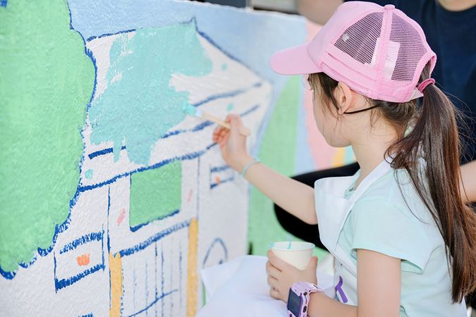 Stanely Plaza Mural Painting 1