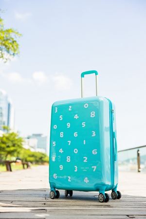 This collaboration between Link and SOU・SOU features a 28-inch resin suitcase showcasing the brand’s distinctive "SO-SU-U" pattern.