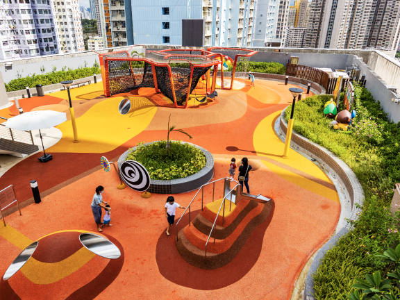 The playground at Tsz Wan Shan Shopping Centre is now a family destination.